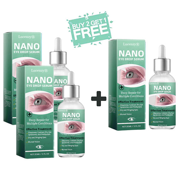 Lucenzy® Nano Eye Drops Serum 👩⚕️ Ophthalmologists Recommended (Perfect for Presbyopia, Dry Eye Syndrome, Glaucoma, Cataracts, and Diabetic Retinopathy) 🍃