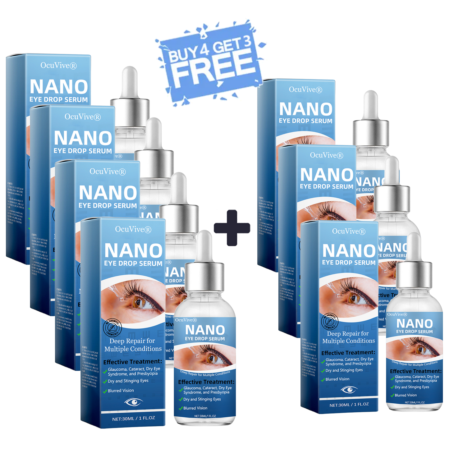 OcuVive® Nano Eye Drops Serum 👩⚕️ Ophthal mologists Recommended (Suitable for presbyopia, dry eye syndrome, glaucoma, cataracts and diabetic retinopathy) 🍀