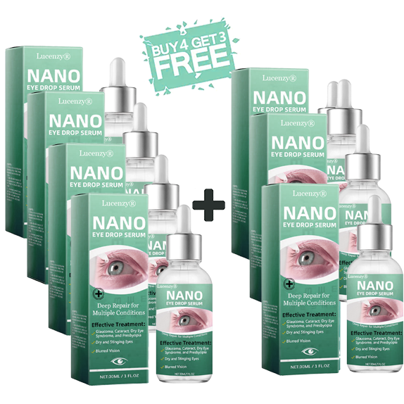 Lucenzy® Nano Eye Drops Serum 👩⚕️ Ophthalmologists Recommended (Perfect for Presbyopia, Dry Eye Syndrome, Glaucoma, Cataracts, and Diabetic Retinopathy) 🍃