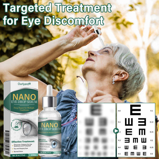 👩⚕️Ourlyard® Nano Eye Drops Serum ✅FDA Approved(Suitable for presbyopia, dry eye syndrome, glaucoma, and cataracts) ☘️☘️