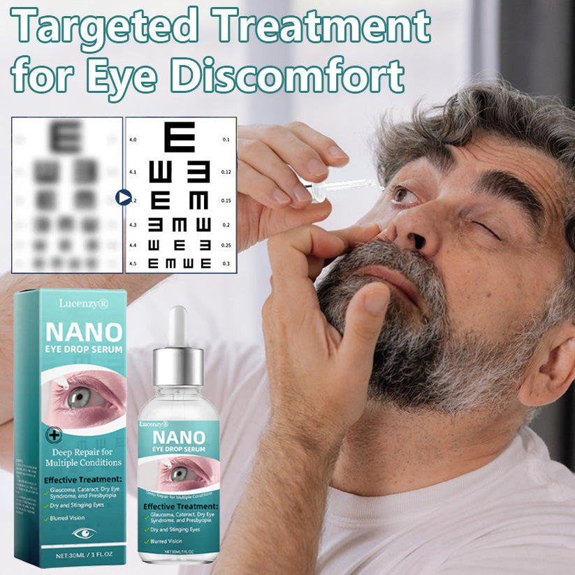 Lucenzy® Nano Eye Drops Serum 👩⚕️ Ophthalmologists Recommended (Perfect for Presbyopia, Dry Eye Syndrome, Glaucoma, Cataracts, and Diabetic Retinopathy) 🍃