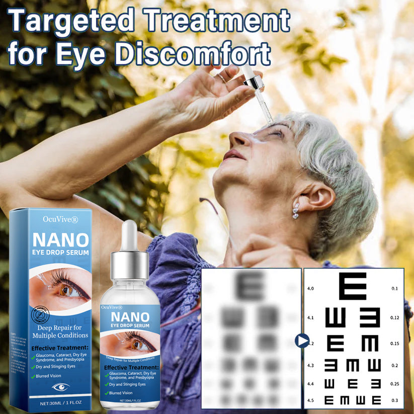 OcuVive® Nano Eye Drops Serum 👩⚕️ Ophthal mologists Recommended (Suitable for presbyopia, dry eye syndrome, glaucoma, cataracts and diabetic retinopathy) 🍀