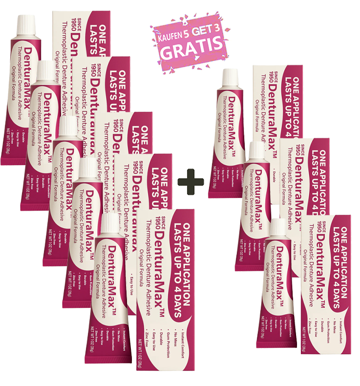 ⏰[Official Brand Store  ] 🦷 DenturaMax™ Thermoplastic Denture Adhesive  👨‍⚕️ Dentist Recommended | Perfect for Loose Dentures, Gum Irritation, and Long-Lasting Hold