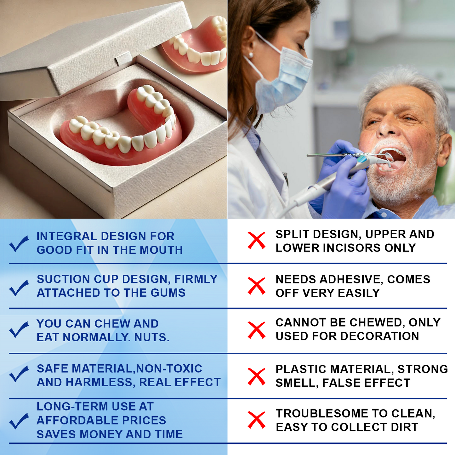 [Official Brand Store] Seurico™ Advanced Customized Full Denture Set - ⏰🔥Limited Time Only: Get 50% Off Now!