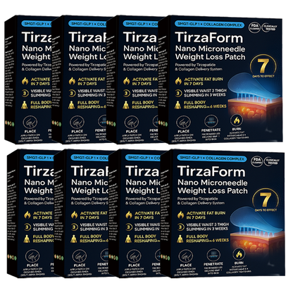 🔥 Best Seller-TirzaForm® SMGT-GLP-1 𝐓𝐢𝐫𝐳𝐞𝐩𝐚𝐭𝐢𝐝𝐞 & 𝐂𝐨𝐥𝐥𝐚𝐠𝐞𝐧 𝐍𝐚𝐧𝐨 𝐌𝐢𝐜𝐫𝐨𝐧𝐞𝐞𝐝𝐥𝐞 𝐖𝐞𝐢𝐠𝐡𝐭 𝐋𝐨𝐬𝐬 𝐏𝐚𝐭𝐜𝐡丨Total Body Wellness: Burn Fat, Balance Blood Sugar, Tighten Skin, Boost Energy