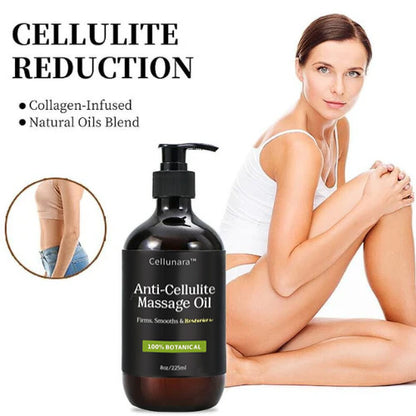 【Last Day Promotion 49% ОFF】🌿Cellunara™ Anti-Cellulite Massage Oil 8oz✨ Smooth & Restore Skin Texture💆‍♀️